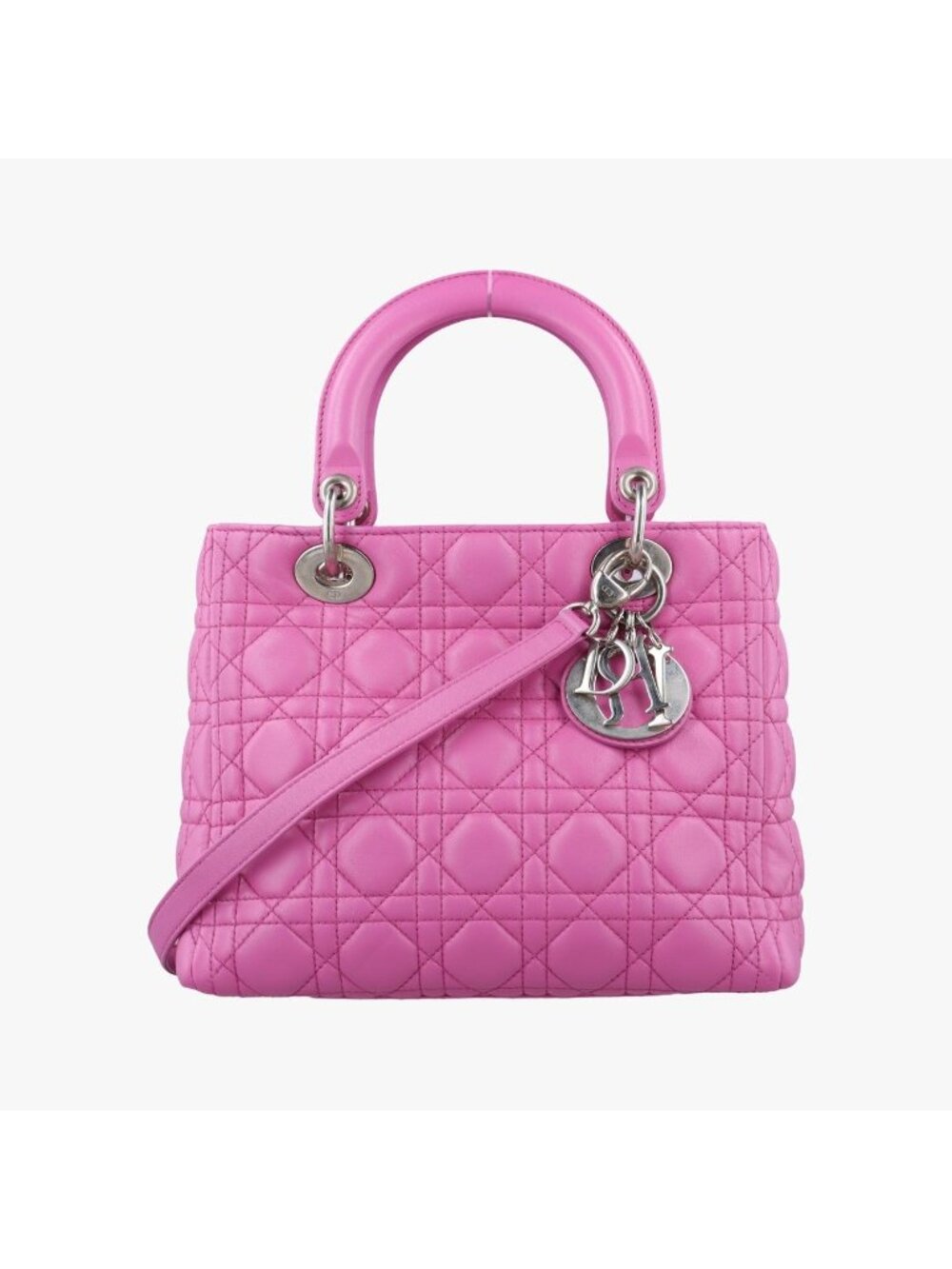 Dior Lady Pink Lambskin Handbag